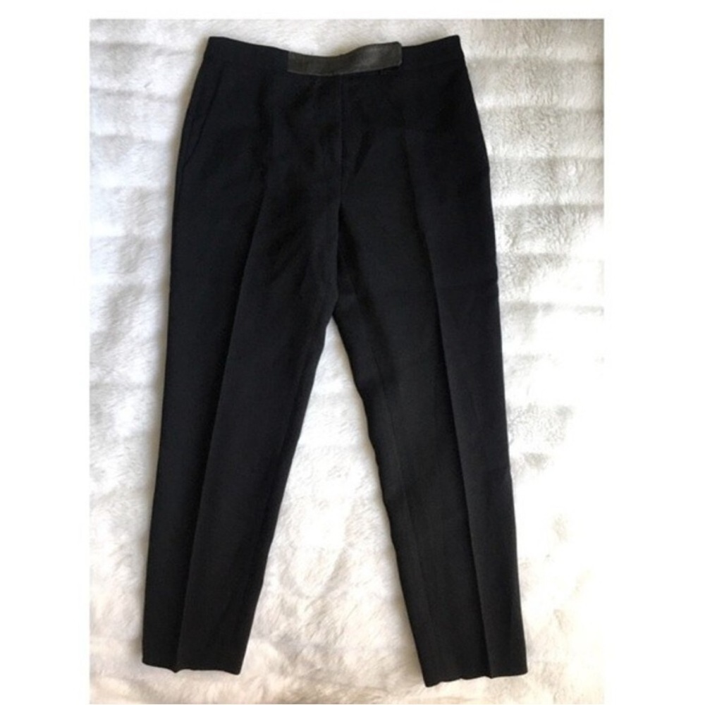 SANDRO Paris Black Cropped Slim Trouser Pants‎ 38/S - Picture 3 of 13
